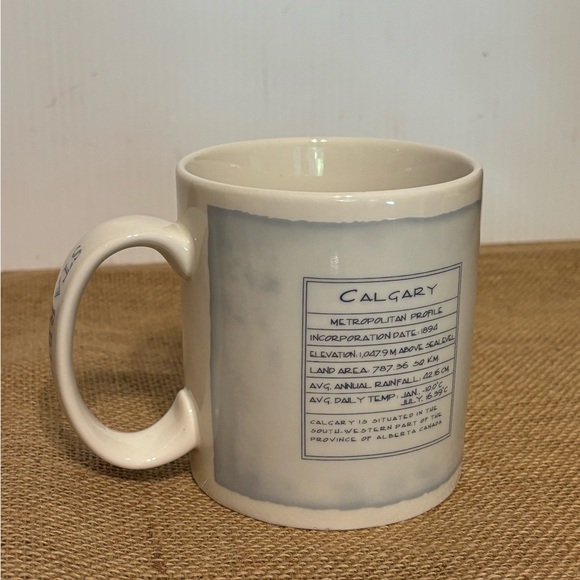 Starbucks | Calgary Architecture Design | Ceramic Travel Large Mug 2007 Canada - Picture 3 of 11